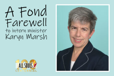 A Fond Farewell to Intern Minister, Karyn Marsh